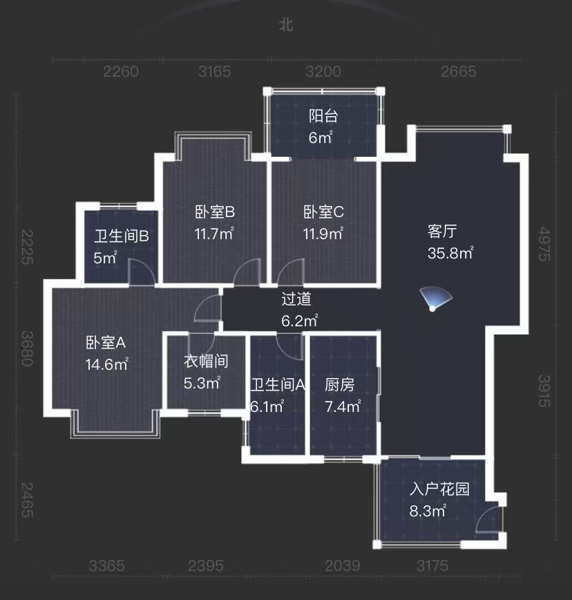 西域名邸 3室2厅2卫 59.8万 西域名邸 3室2厅2卫 59.8万室内图