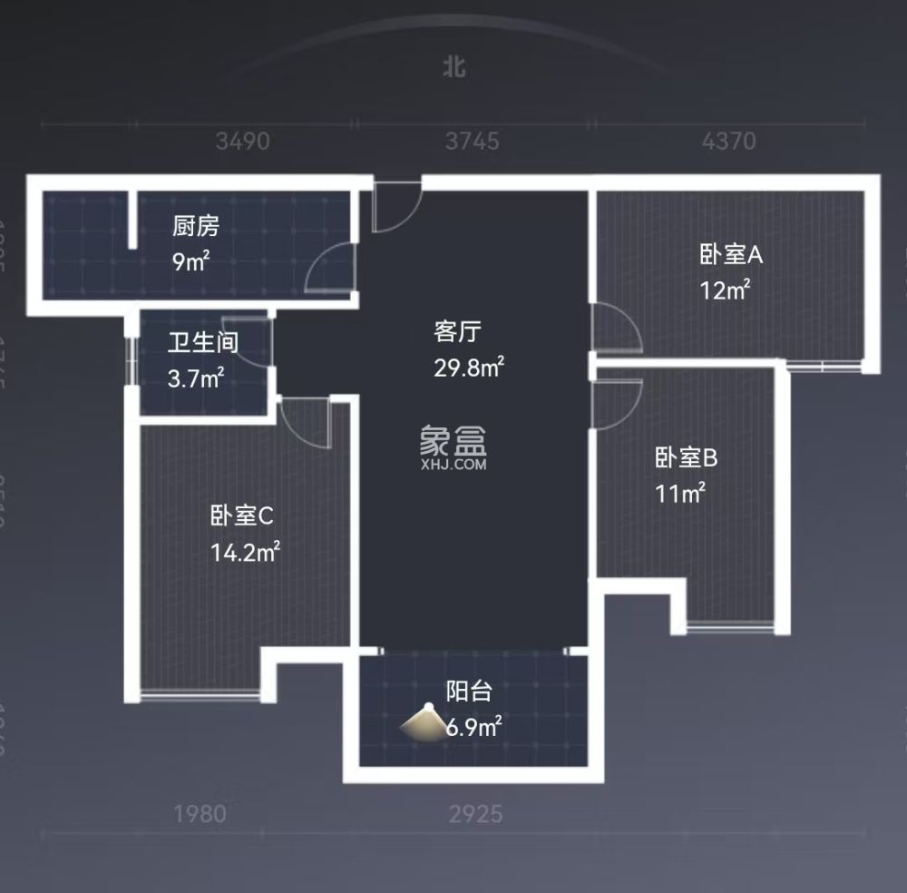 山水豪庭  3室1厅1卫    50.0万