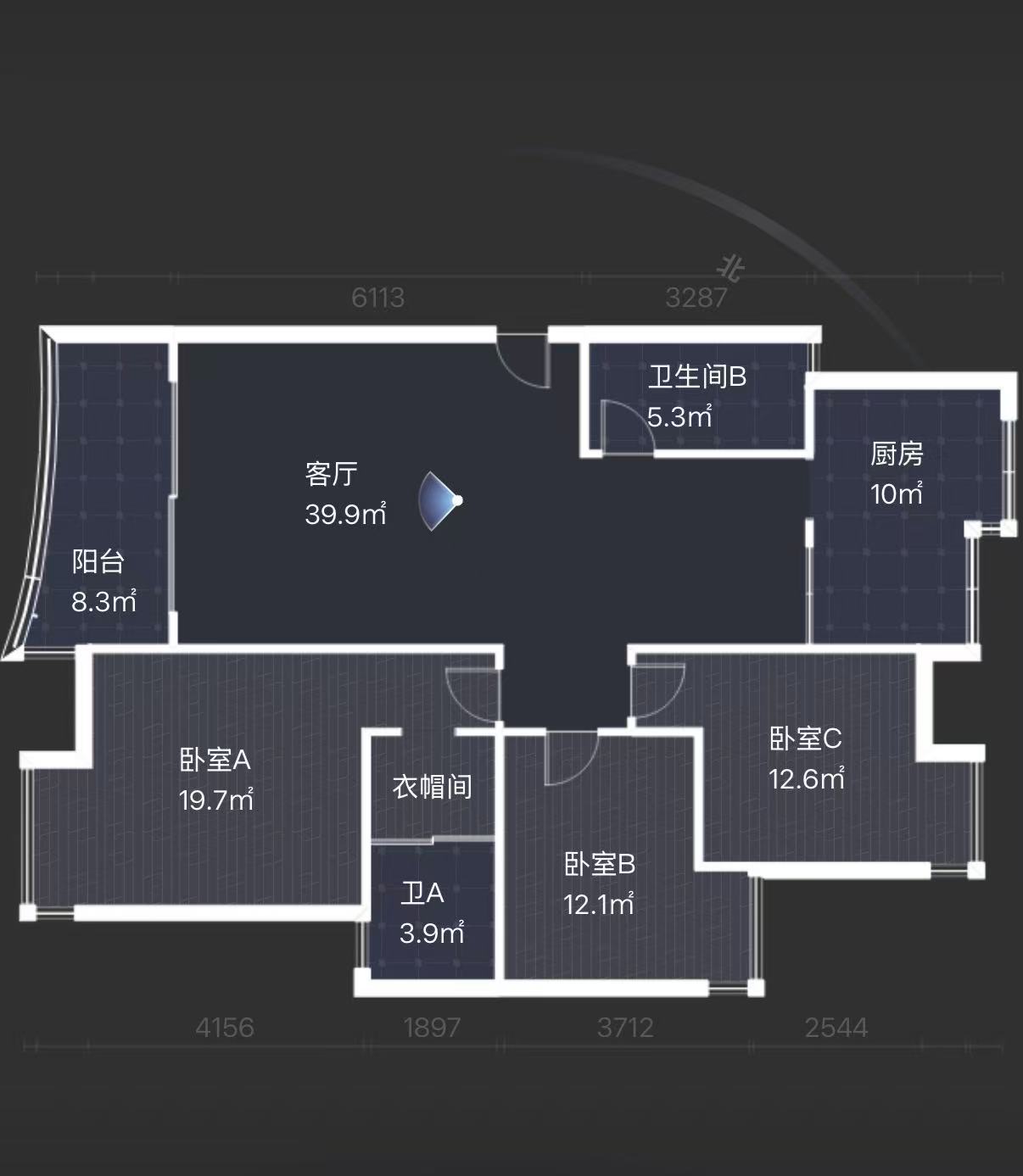山水国际  3室2厅2卫    70.0万室内图