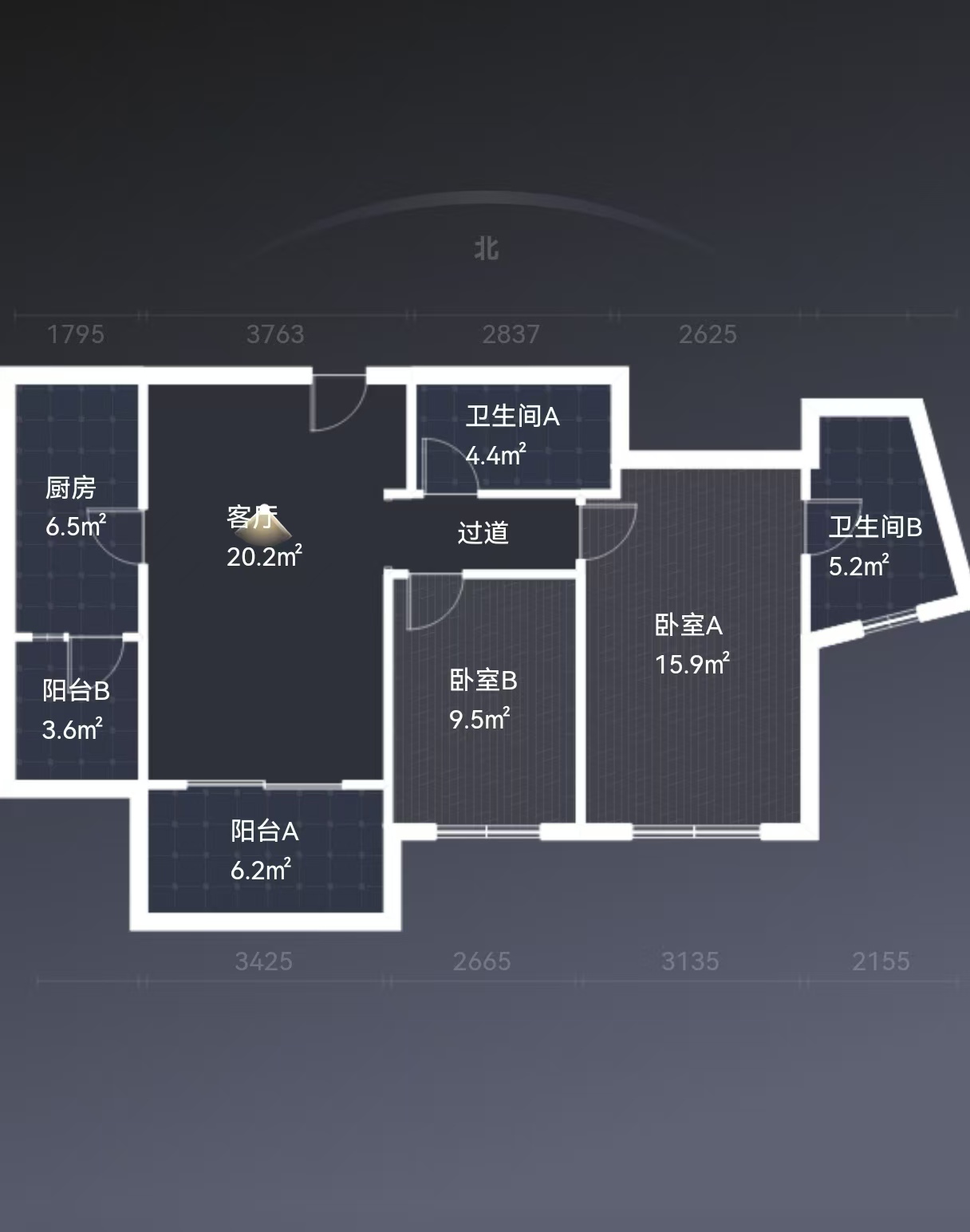 晋合湘水湾一期 2室2厅2卫 50.0万 晋合湘水湾一期 2室2厅2卫 50.0万室内图