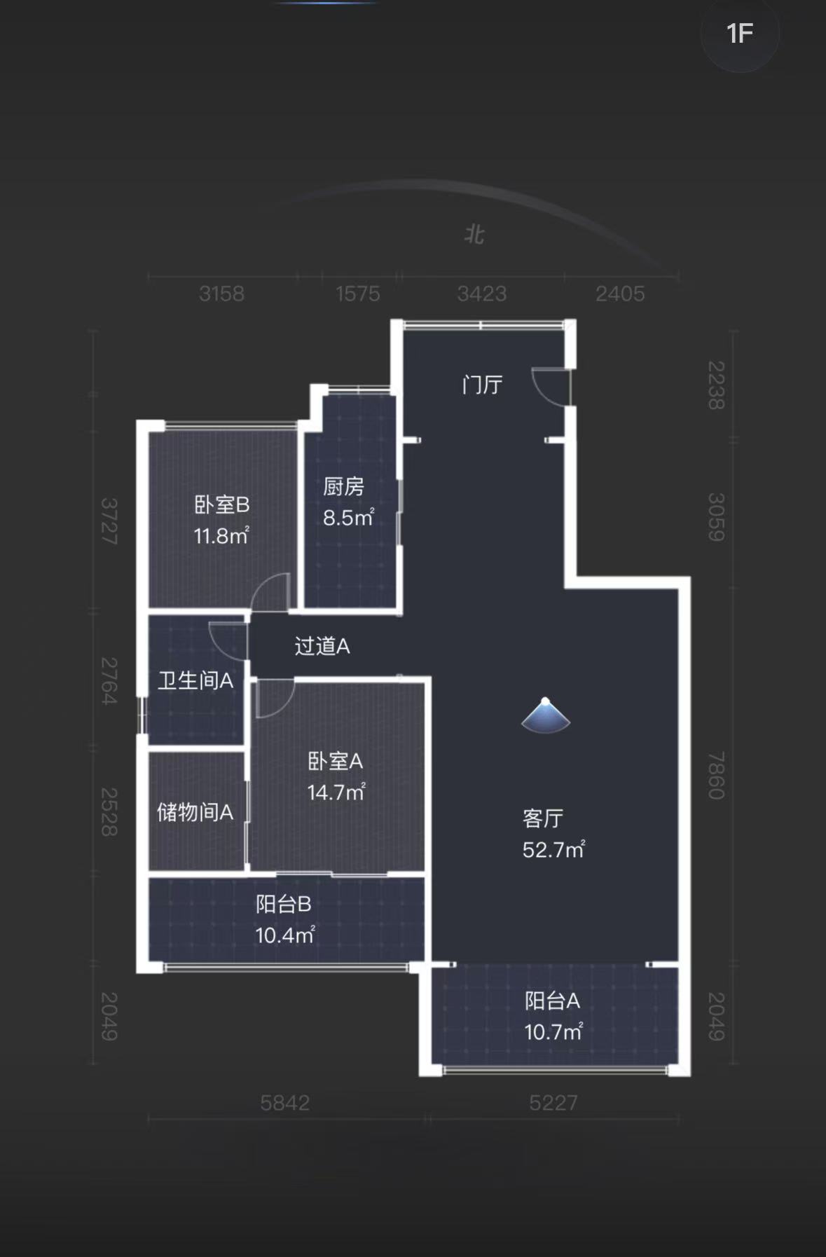 山水文园  5室2厅4卫    135.8万室内图