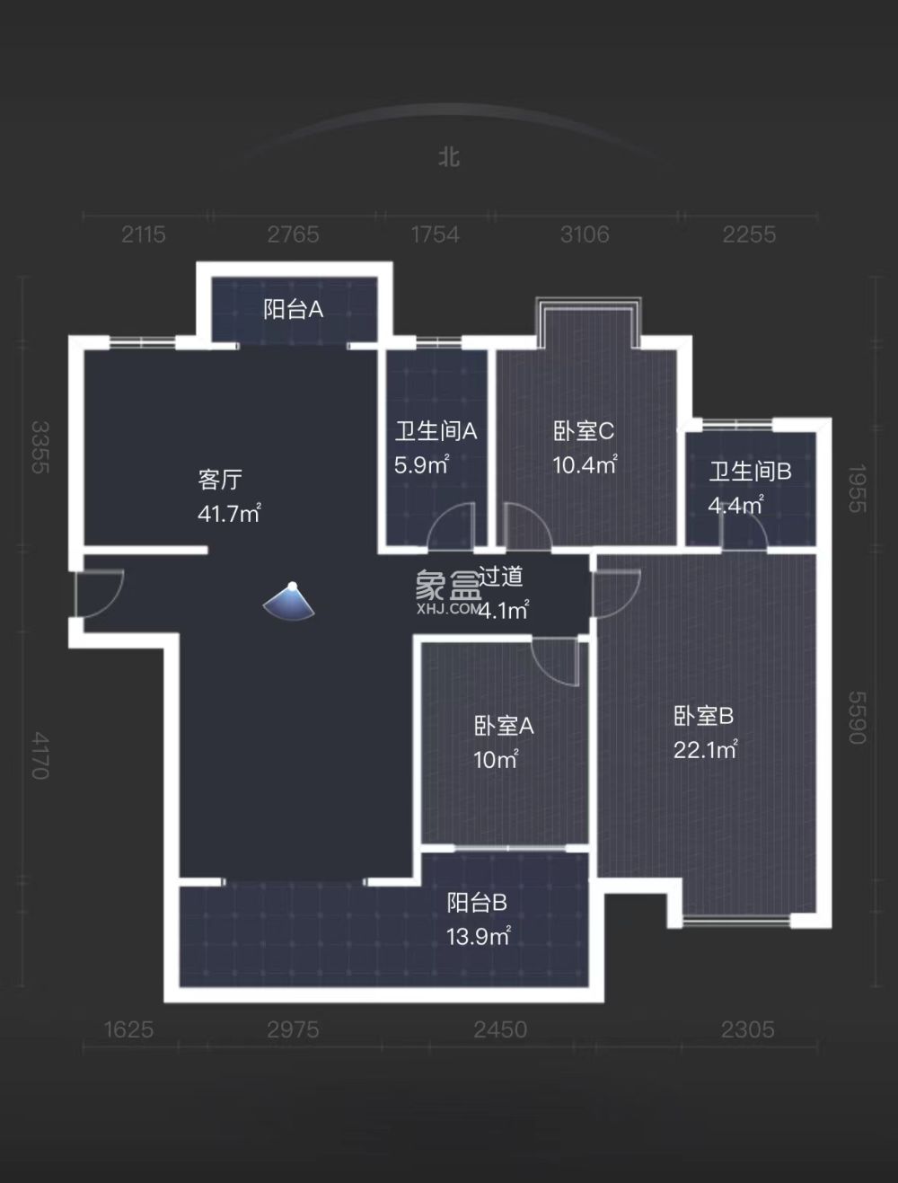 建设家园 3室2厅2卫 76.8万 建设家园 3室2厅2卫 76.8万室内图