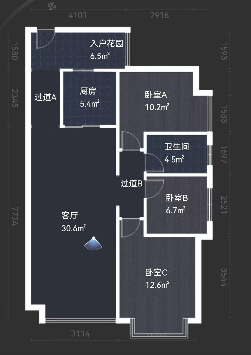 中建御山和苑  1室0厅0卫    53.8万室内图