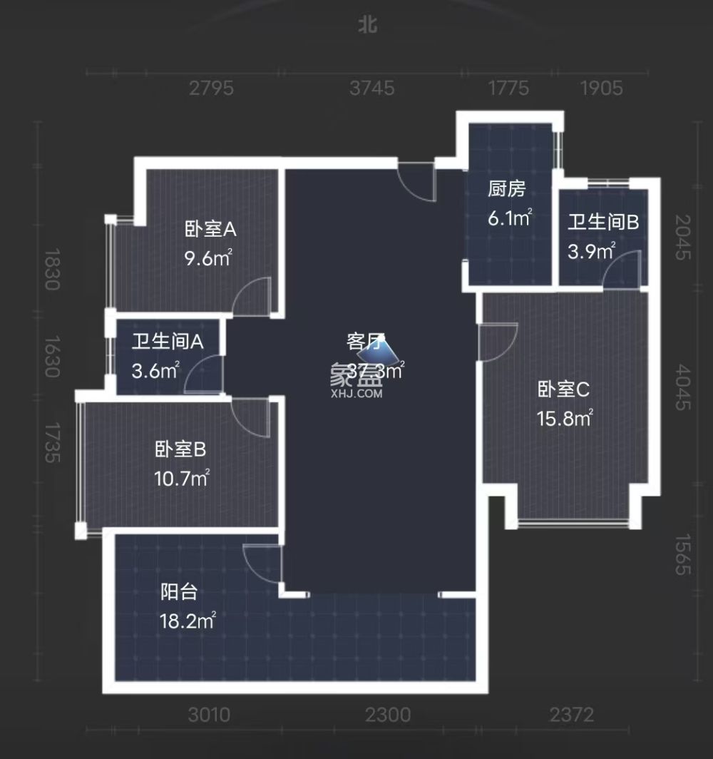 玫瑰御园  4室2厅1卫    68.0万