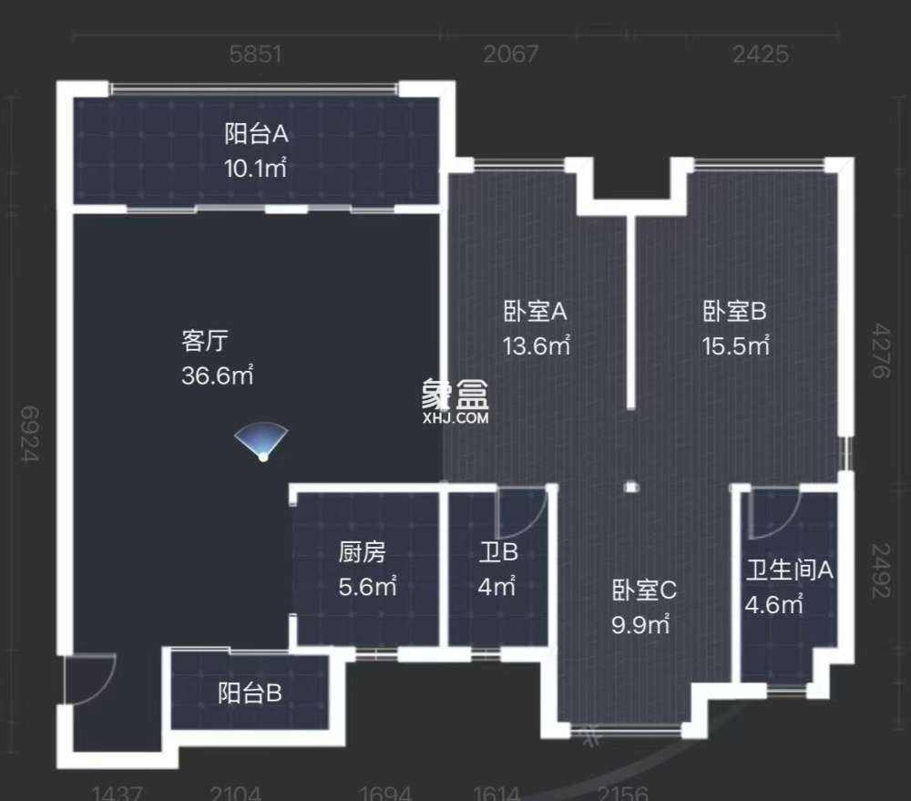 建发央著  4室2厅2卫    89.8万