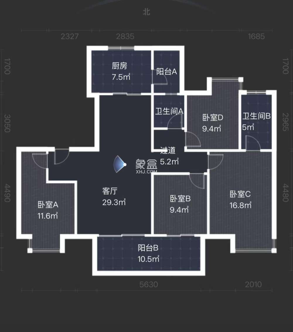 金科集美雅郡  4室2厅1卫    58.8万