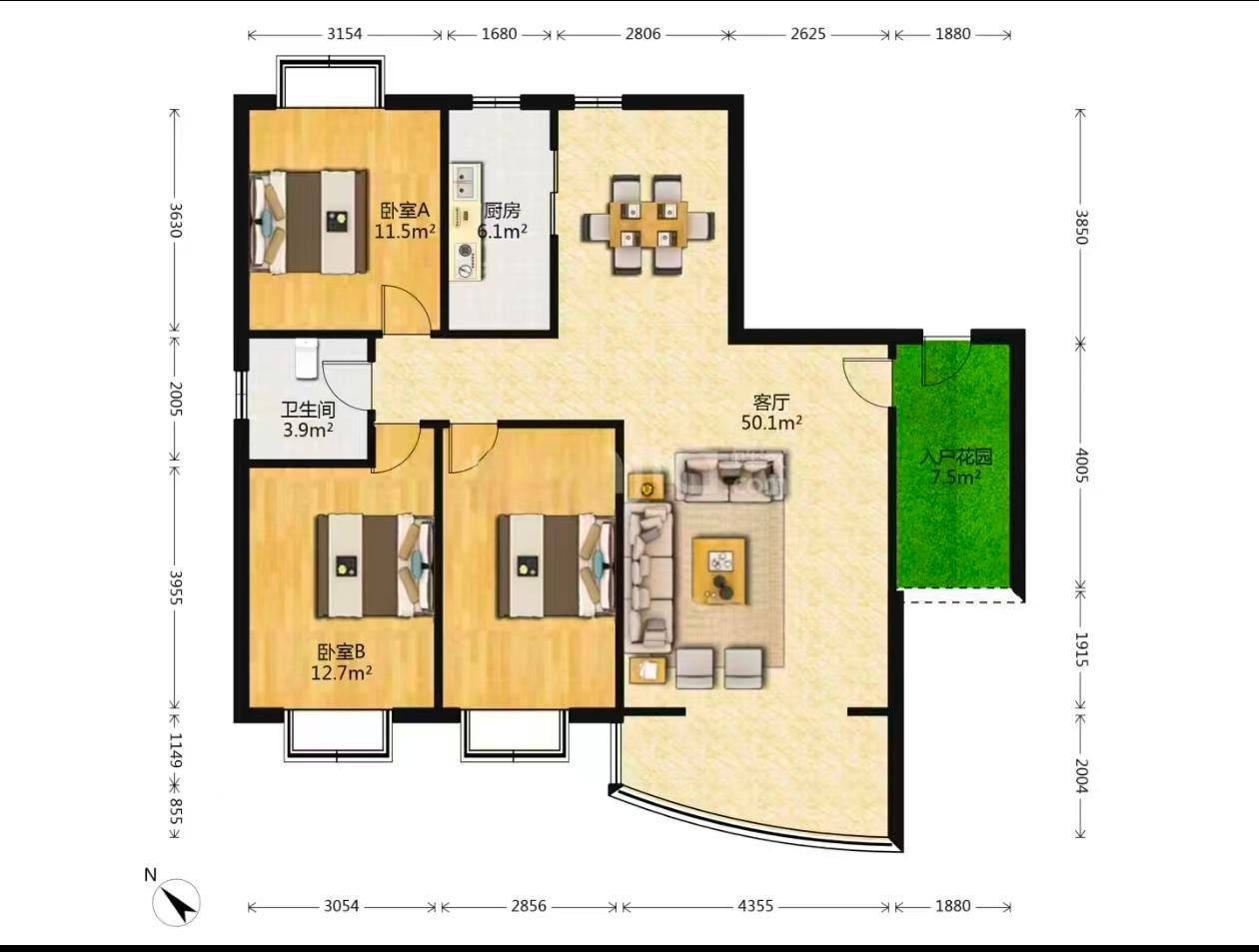 星城平安里 3室2厅1卫 39.00万 星城平安里 3室2厅1卫 39.00万室内图
