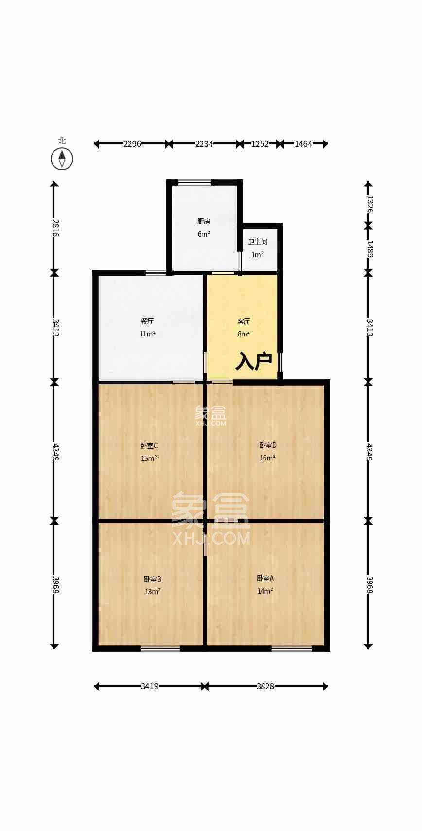 长沙理工大学东院西院 3室2厅1卫 2000.0元/月 长沙理工大学东院西院 3室2厅1卫 2000.0元/月室内图