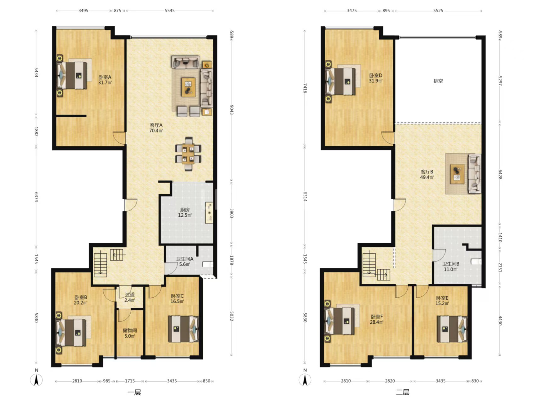 湘江公馆 6室3厅4卫 258.0万 湘江公馆 6室3厅4卫 258.0万室内图