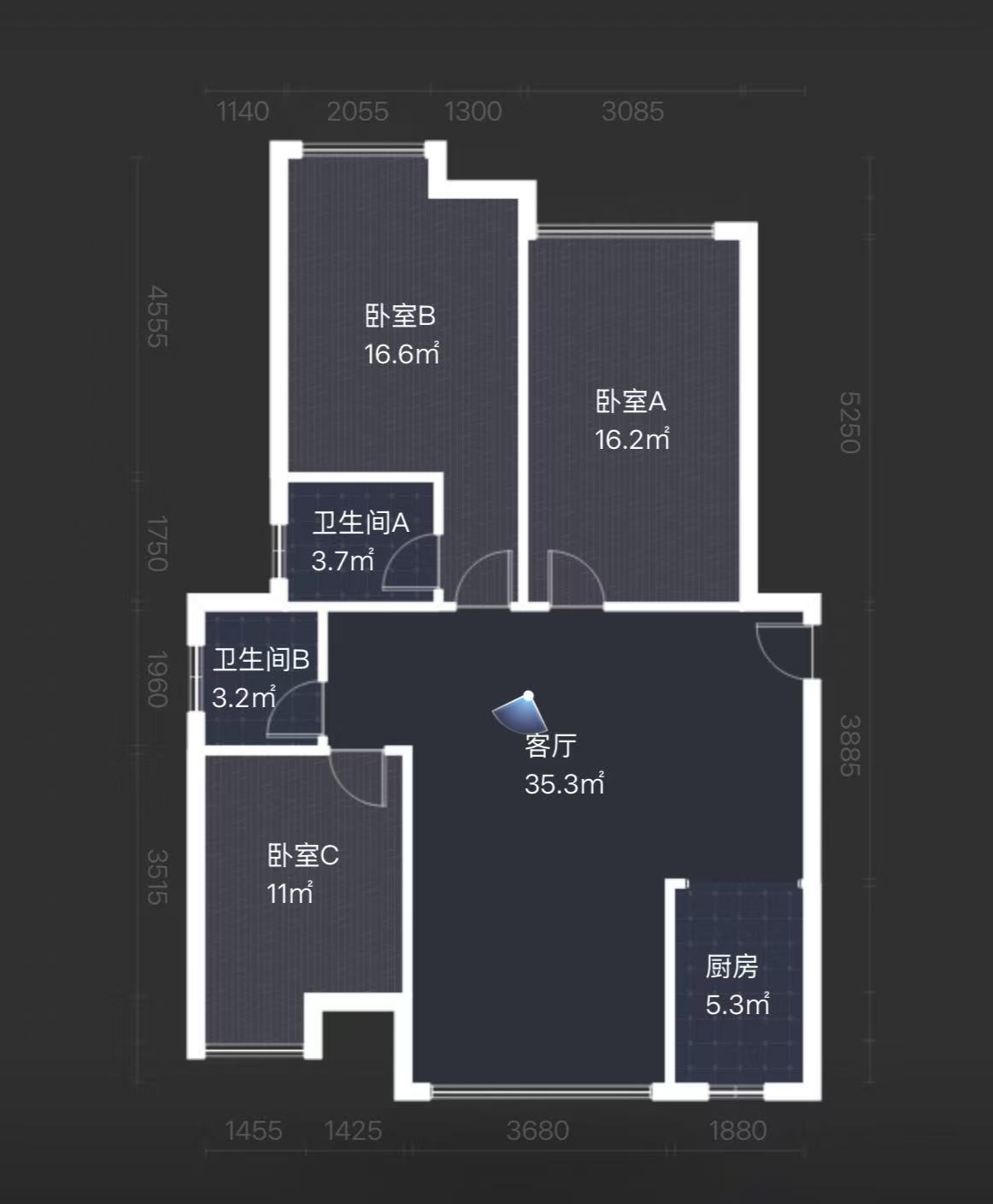 西郡佳园 3室2厅2卫 63.8万 西郡佳园 3室2厅2卫 63.8万室内图