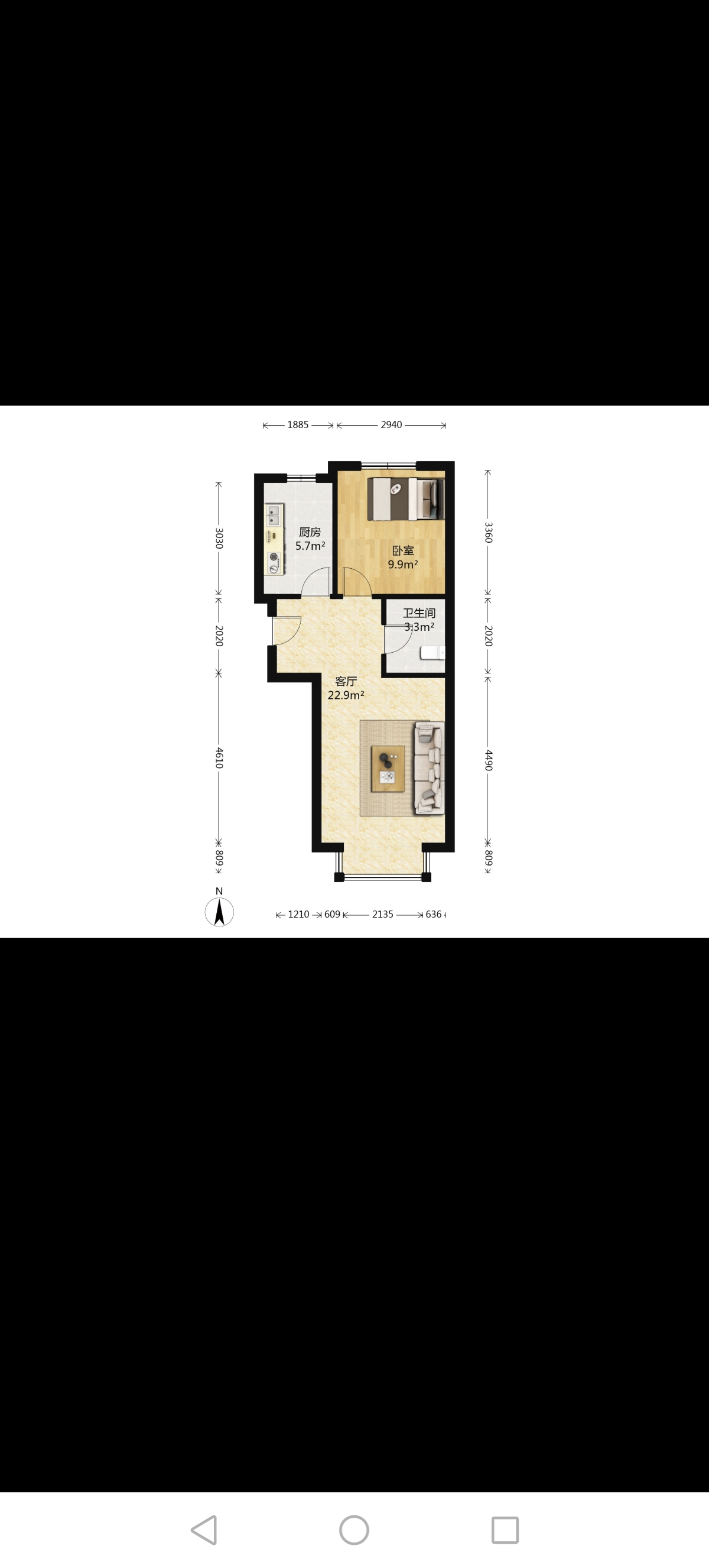 梓山湖公馆 1室1厅1卫 19.8万 梓山湖公馆 1室1厅1卫 19.8万户型图
