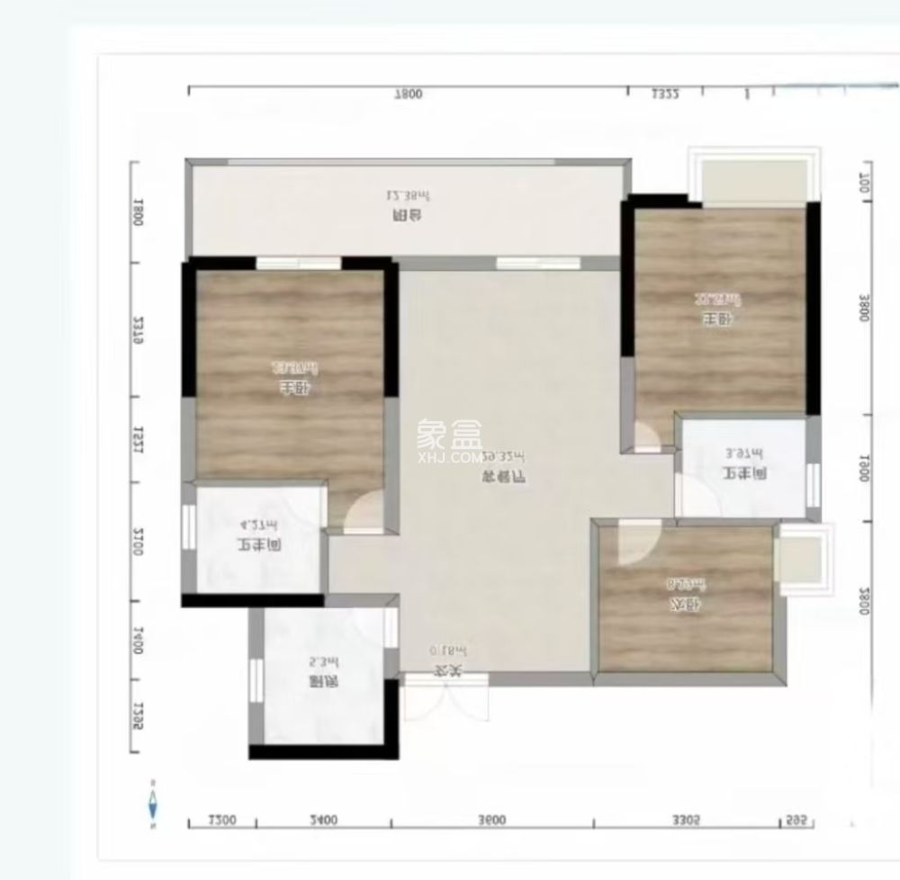 时代新城（翰林府）  3室2厅2卫    39.8万