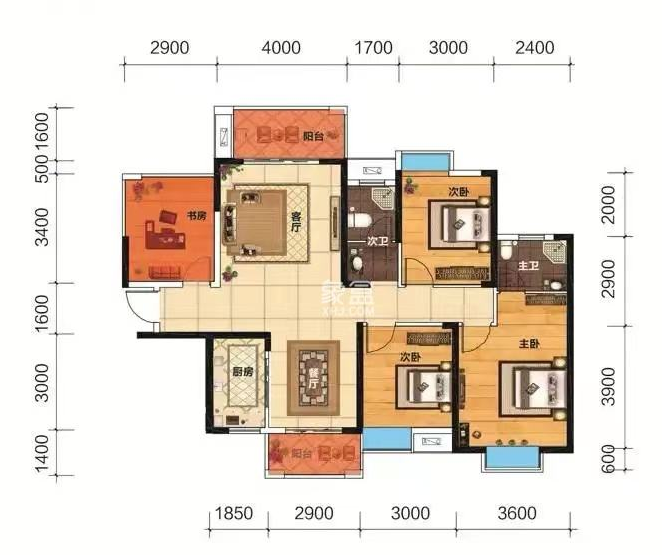 提香蓝岸  4室2厅2卫    55.0万 提香蓝岸  4室2厅2卫    55.0万室内图