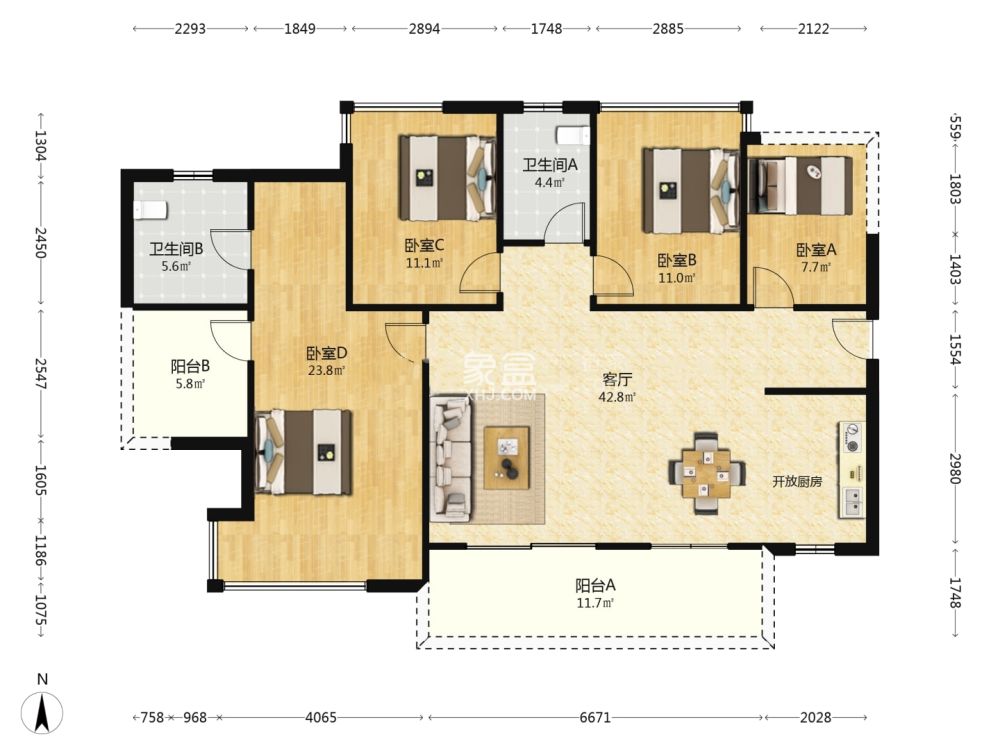 蓝溪谷  3室2厅2卫    61.8万 蓝溪谷  3室2厅2卫    61.8万室内图