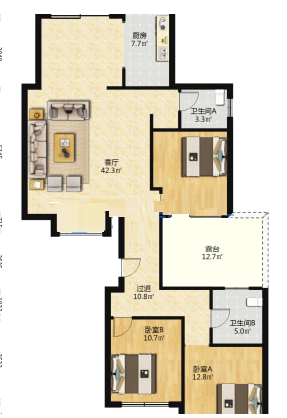 壹品熙园  4室2厅2卫    118.0万