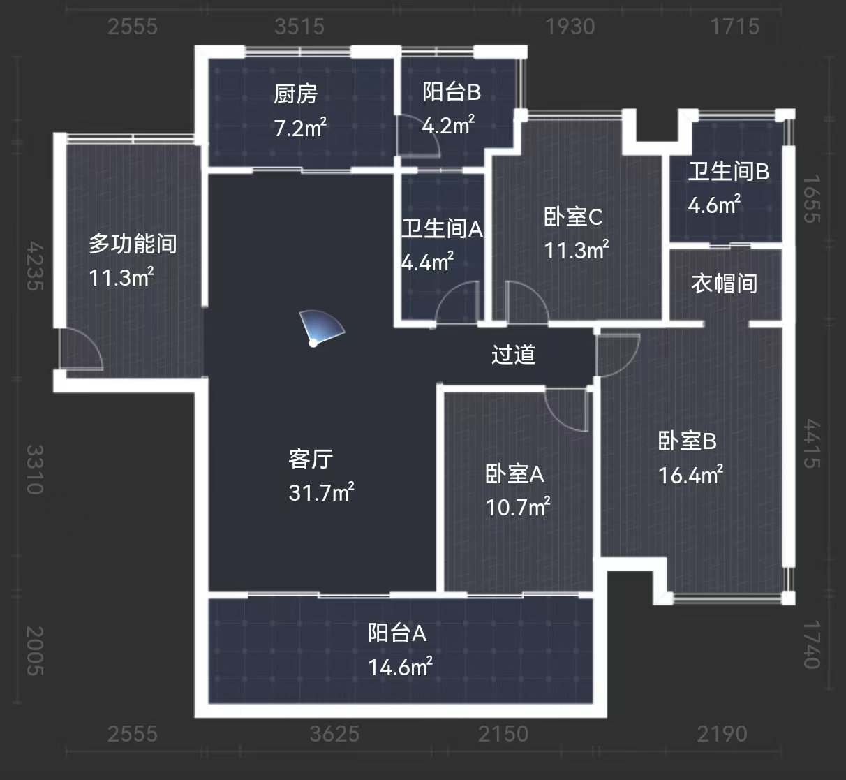 壹品熙园 4室2厅2卫 74.5万 壹品熙园 4室2厅2卫 74.5万室内图