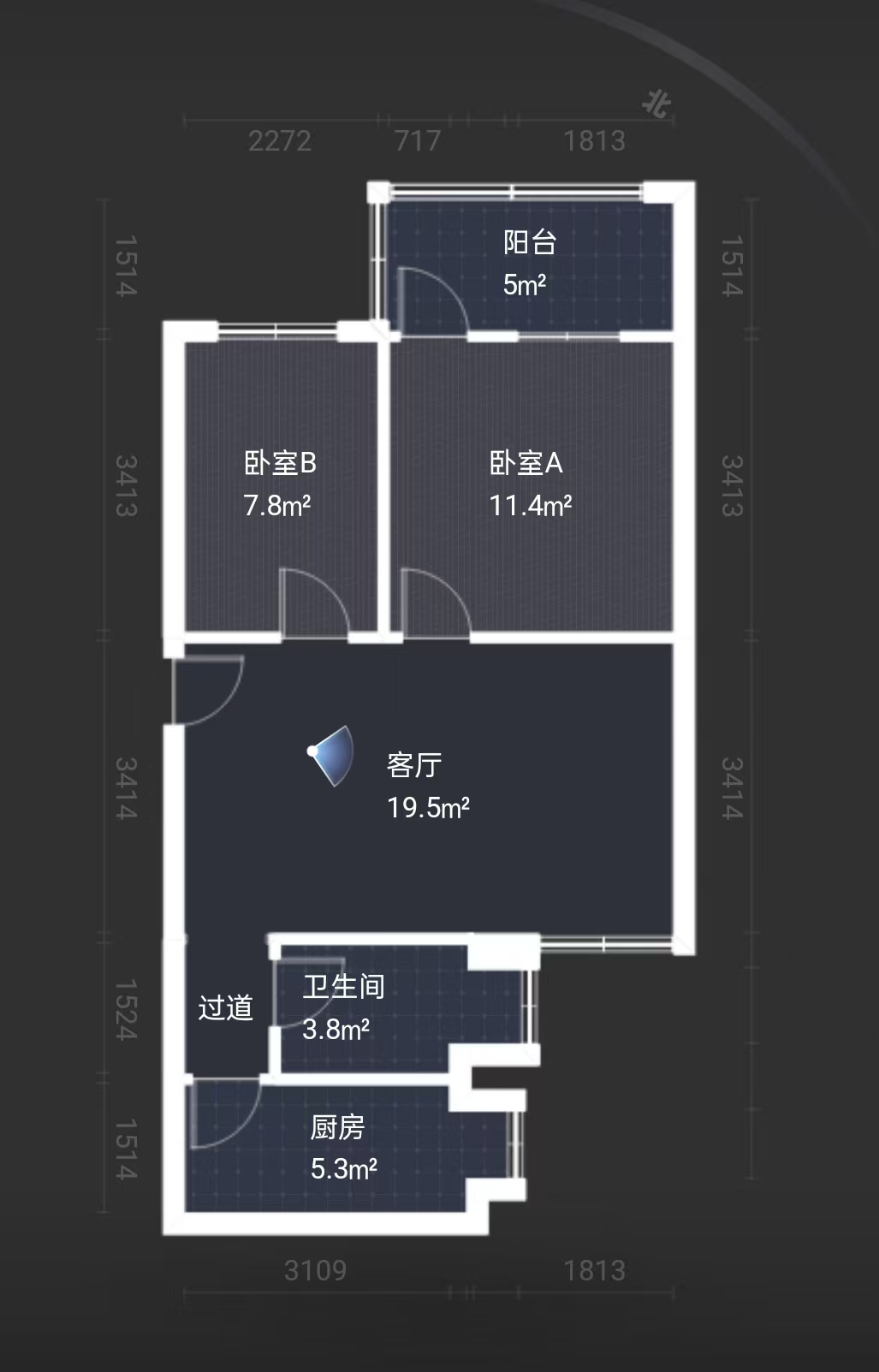 泰华二村  2室1厅1卫    26.8万室内图