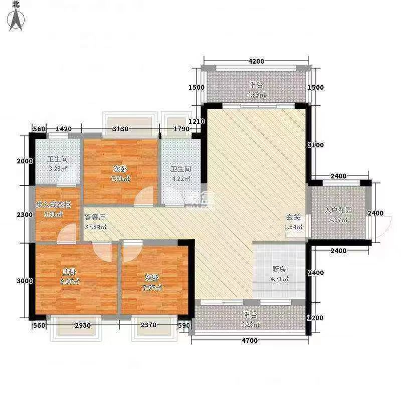 中建御山和苑 3室2厅2卫 62.0万 中建御山和苑 3室2厅2卫 62.0万室内图