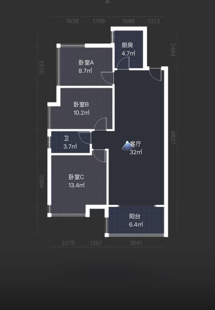 时代新城(翰林府) 3室2厅2卫 32.6万 时代新城(翰林府) 3室2厅2卫 32.6万室内图