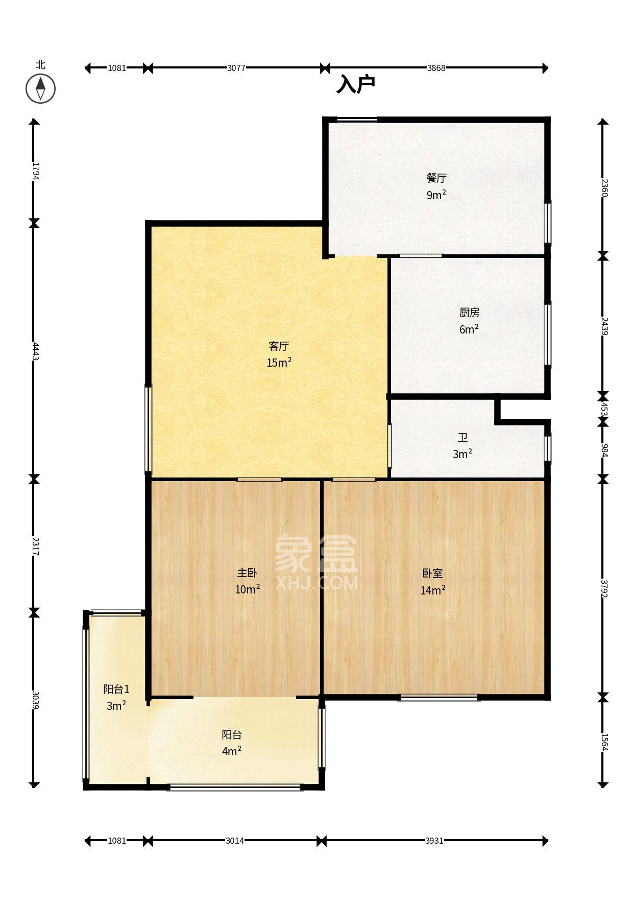 长铁高层  2室2厅1卫    2200.0元/月室内图