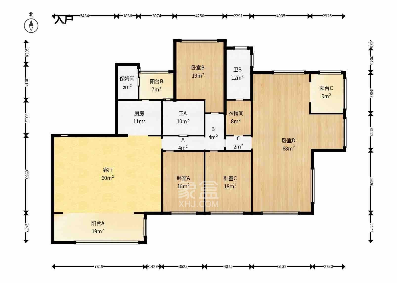 恒大雅苑 4室2厅2卫 6500.0元/月 恒大雅苑 4室2厅2卫 6500.0元/月室内图