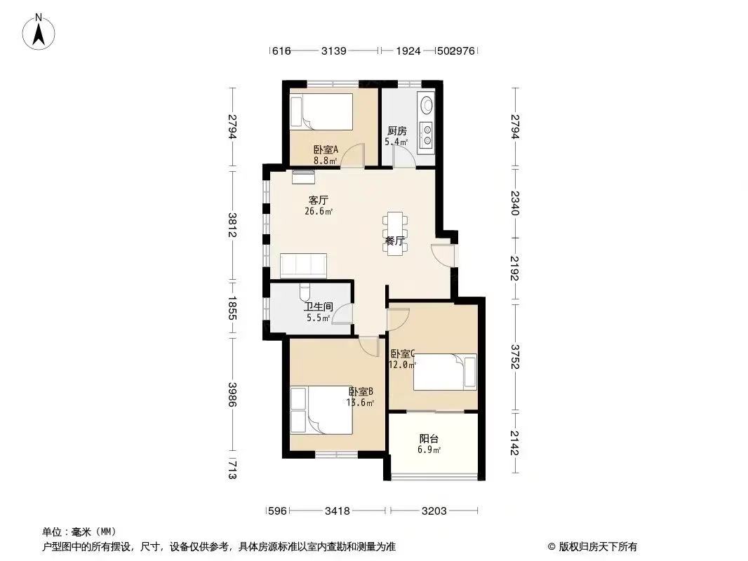 益民小区 1室0厅0卫 1000.0元/月 益民小区 1室0厅0卫 1000.0元/月户型图