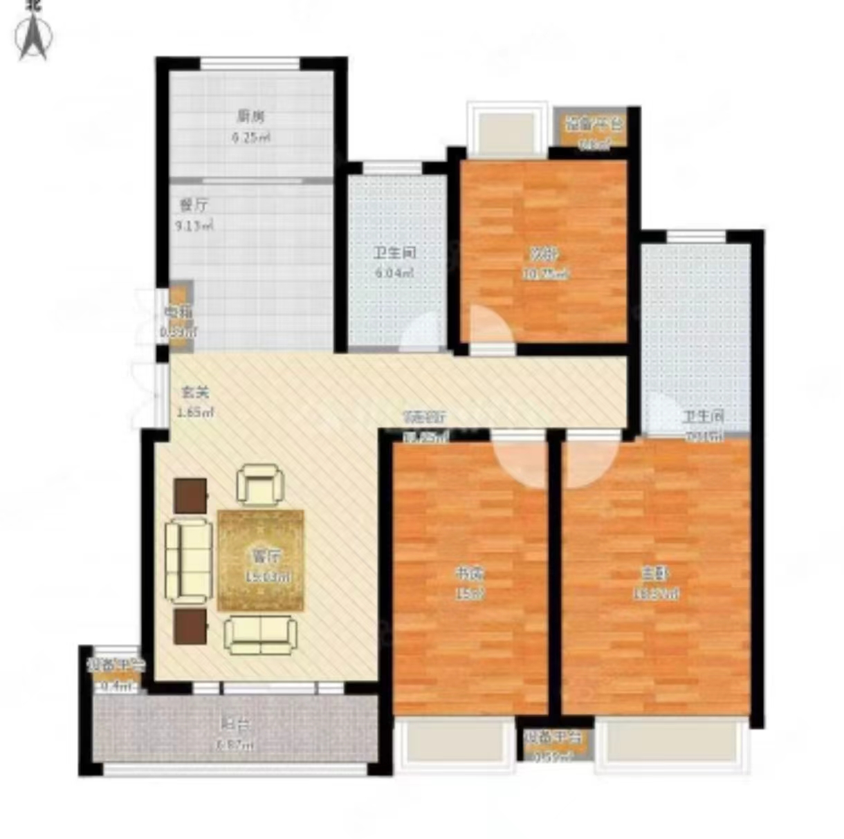 资阳区区政府家属楼 3室2厅1卫 36.8万 资阳区区政府家属楼 3室2厅1卫 36.8万户型图