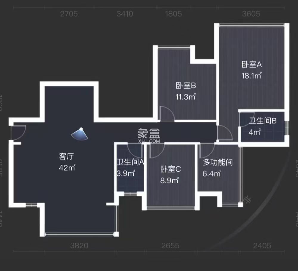 美的城四期 3室2厅1卫 58.8万 美的城四期 3室2厅1卫 58.8万室内图