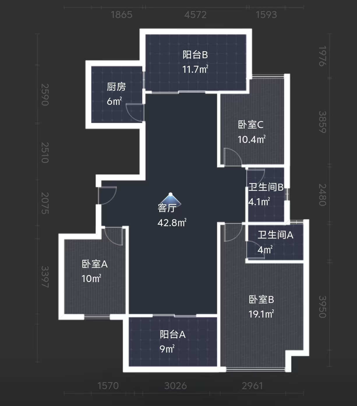 奥园养生城 3室2厅2卫 67.8万 奥园养生城 3室2厅2卫 67.8万室内图