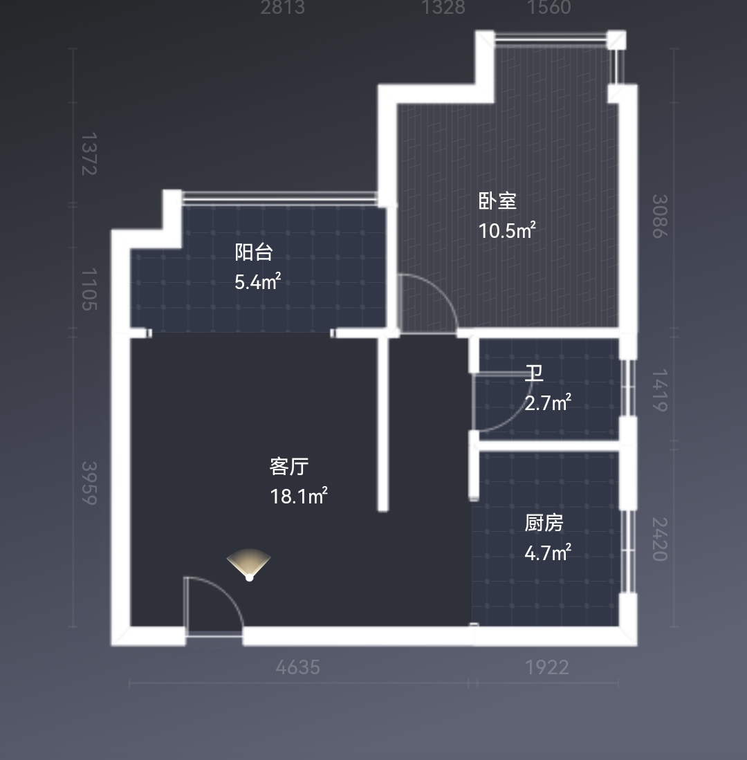 华晨神农湾 1室1厅1卫 35.0万 华晨神农湾 1室1厅1卫 35.0万室内图