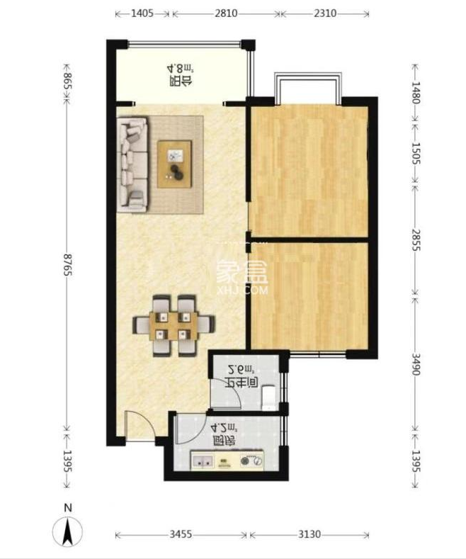 亿都时光  2室2厅1卫    60.0万