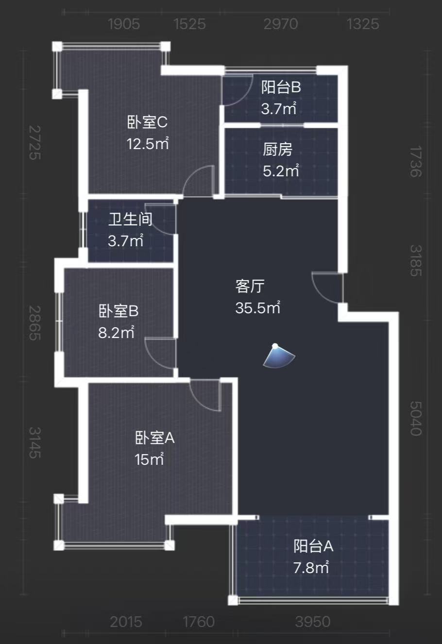 江岸人家 3室2厅1卫 45.0万 江岸人家 3室2厅1卫 45.0万室内图