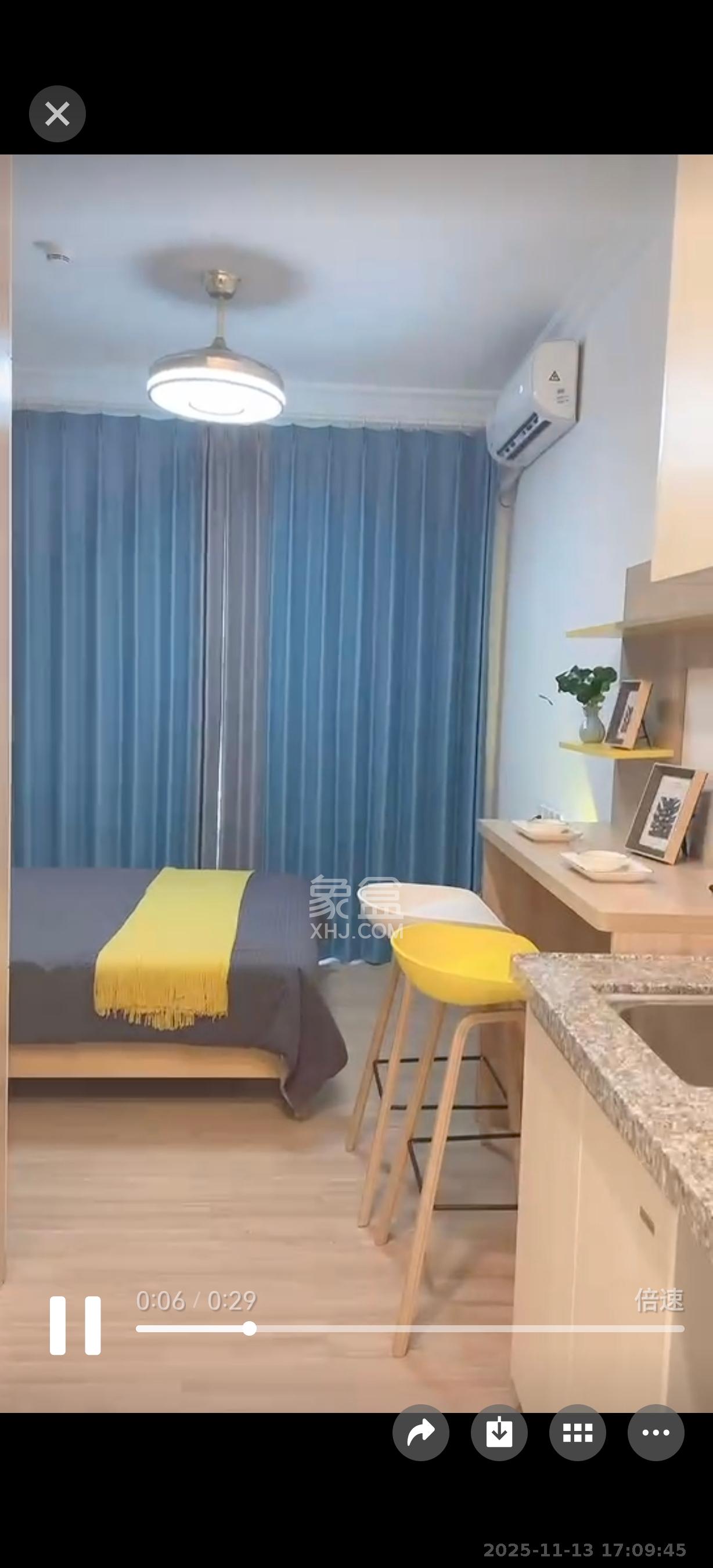 碧桂园星荟 1室1厅1卫 1000.0元/月 碧桂园星荟 1室1厅1卫 1000.0元/月室内图