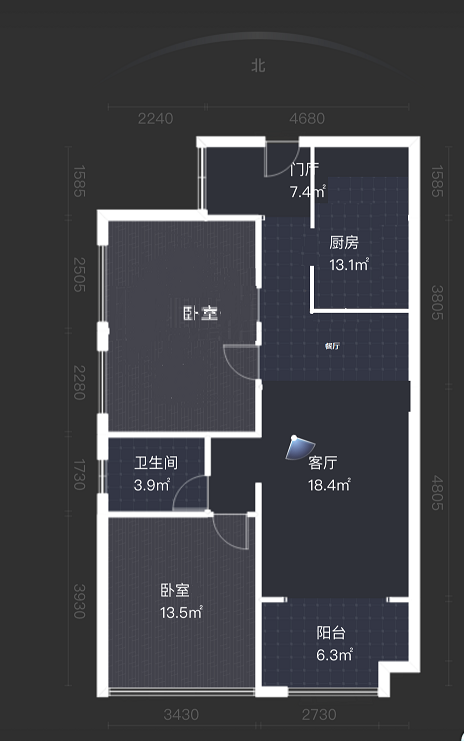 佳兆业金域天下三期  2室2厅1卫    39.8万室内图