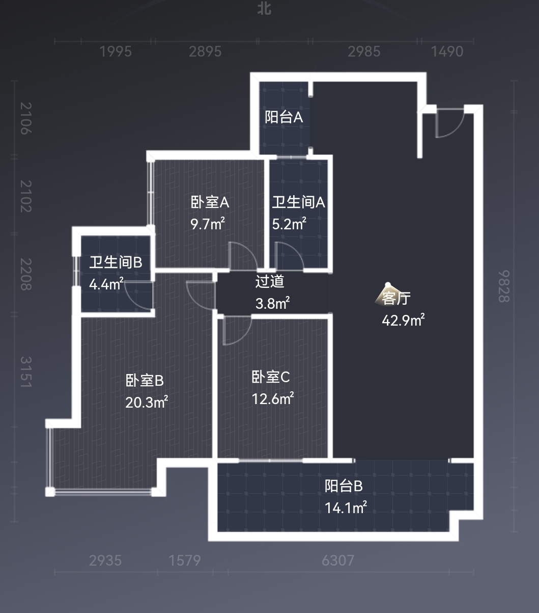 华晨神农湾  3室2厅2卫    90.0万