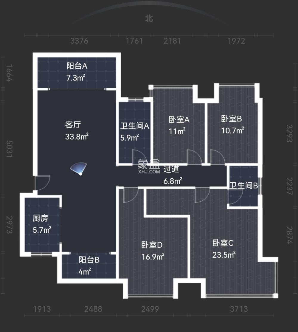 华晨神农湾  4室2厅2卫    116.0万