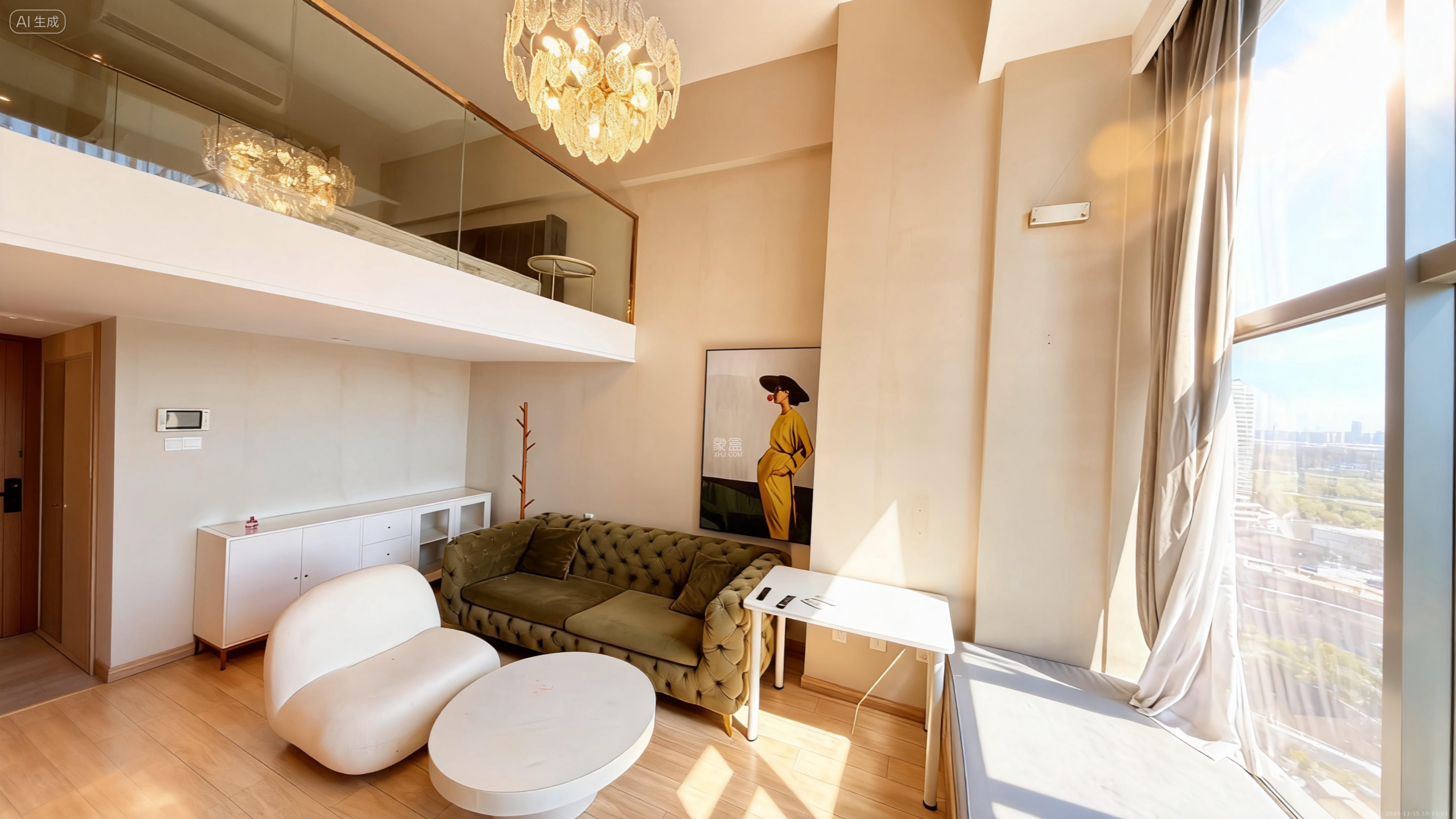 远洋外滩壹号  1室1厅1卫    2600.0元/月室内图