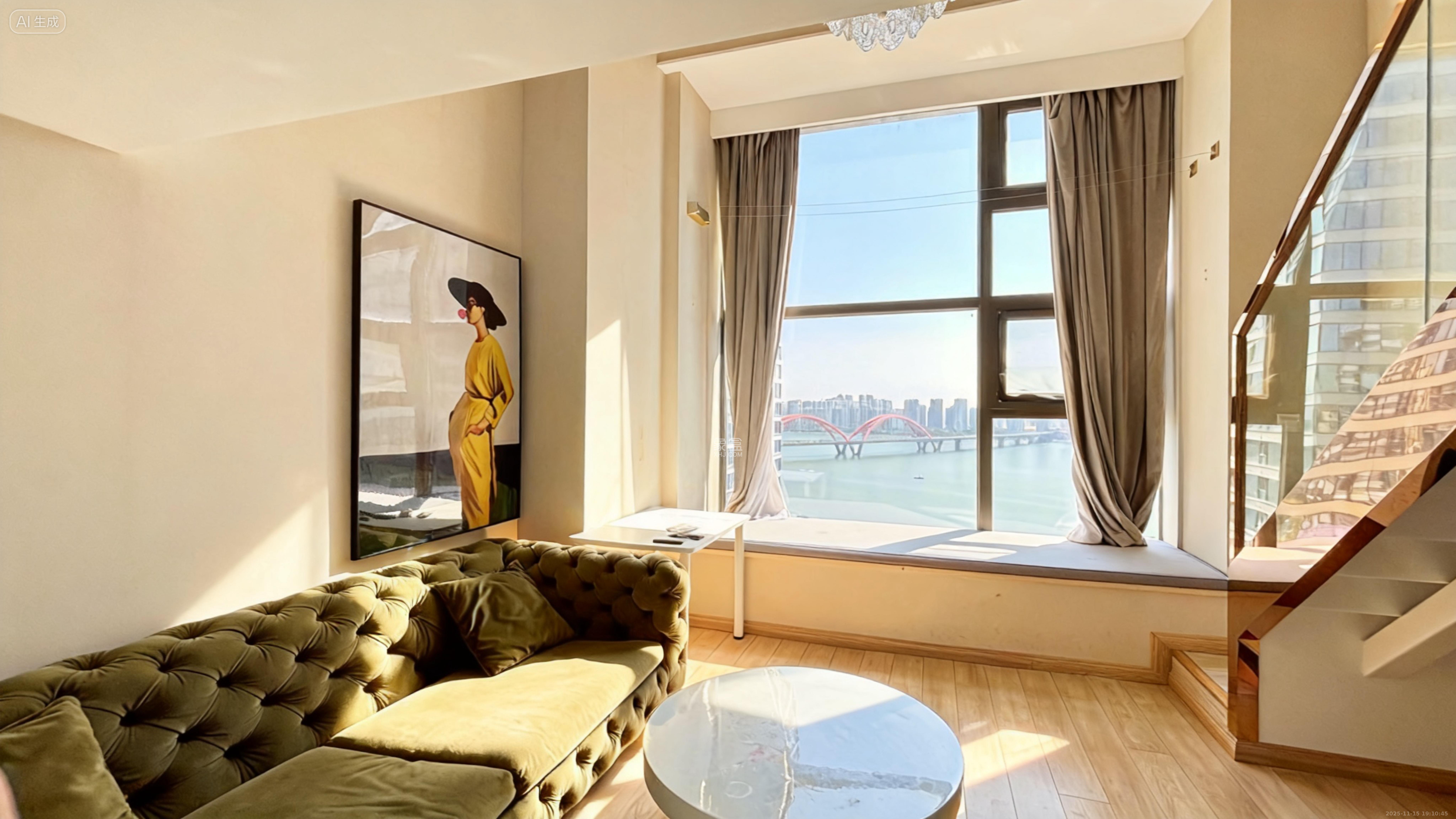 远洋外滩壹号  1室1厅1卫    2600.0元/月室内图