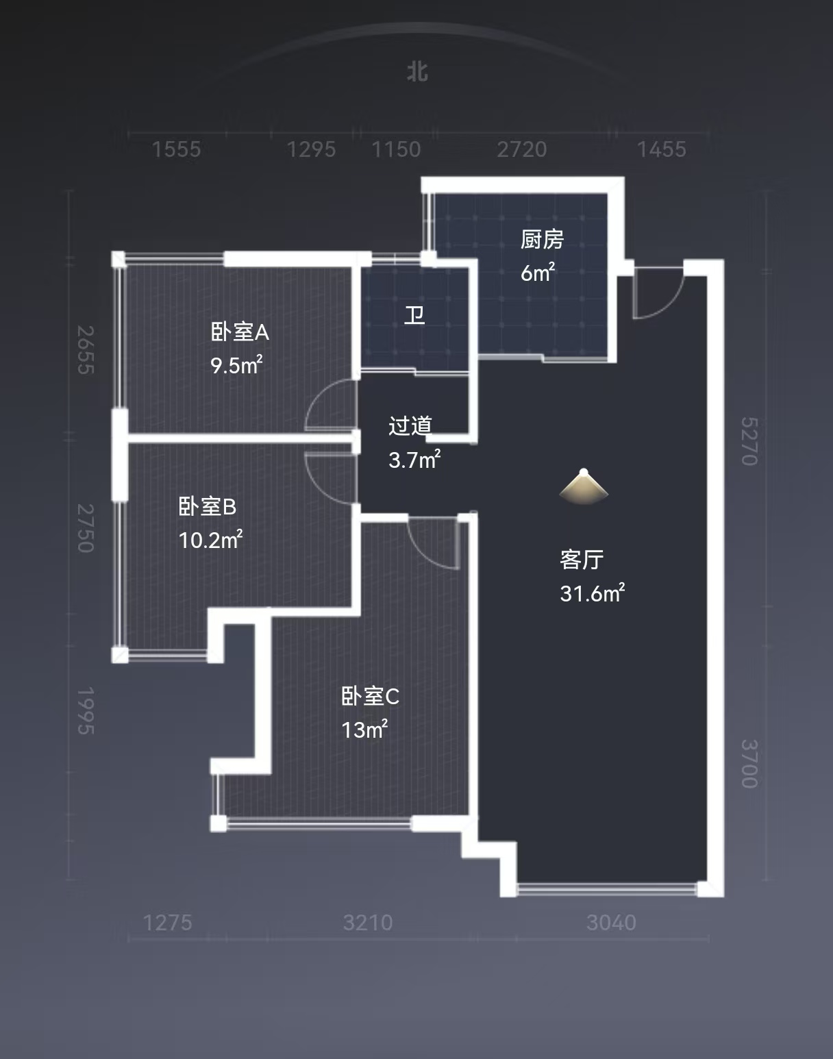 金轮津桥华府 3室2厅2卫 60.0万 金轮津桥华府 3室2厅2卫 60.0万室内图