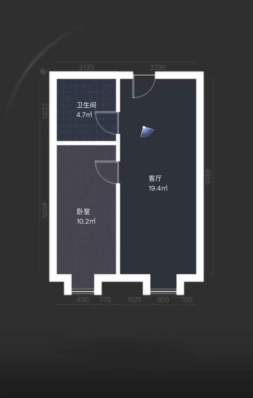 恒大御景湾  1室1厅1卫    31.0万室内图