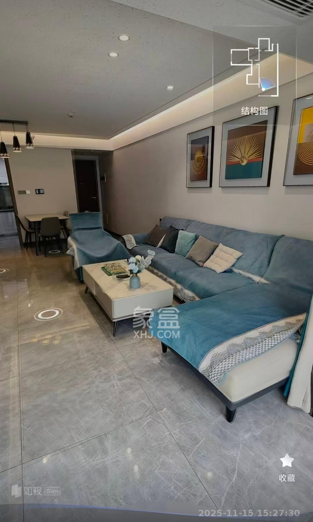 卓越中寰 3室2厅2卫 4800.0元/月 卓越中寰 3室2厅2卫 4800.0元/月室内图