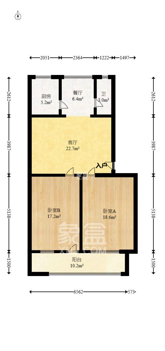 望江公寓 3室2厅2卫 1500.0元/月 望江公寓 3室2厅2卫 1500.0元/月室内图