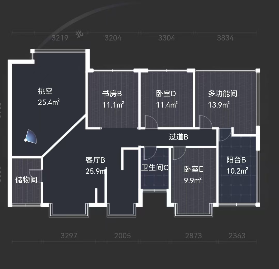 丽景滨江  5室3厅3卫    226.0万室内图