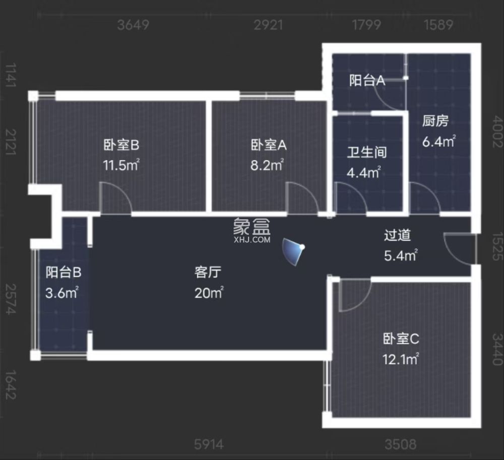 流金岁月-华晨国际 3室1厅1卫 62.0万 流金岁月-华晨国际 3室1厅1卫 62.0万室内图