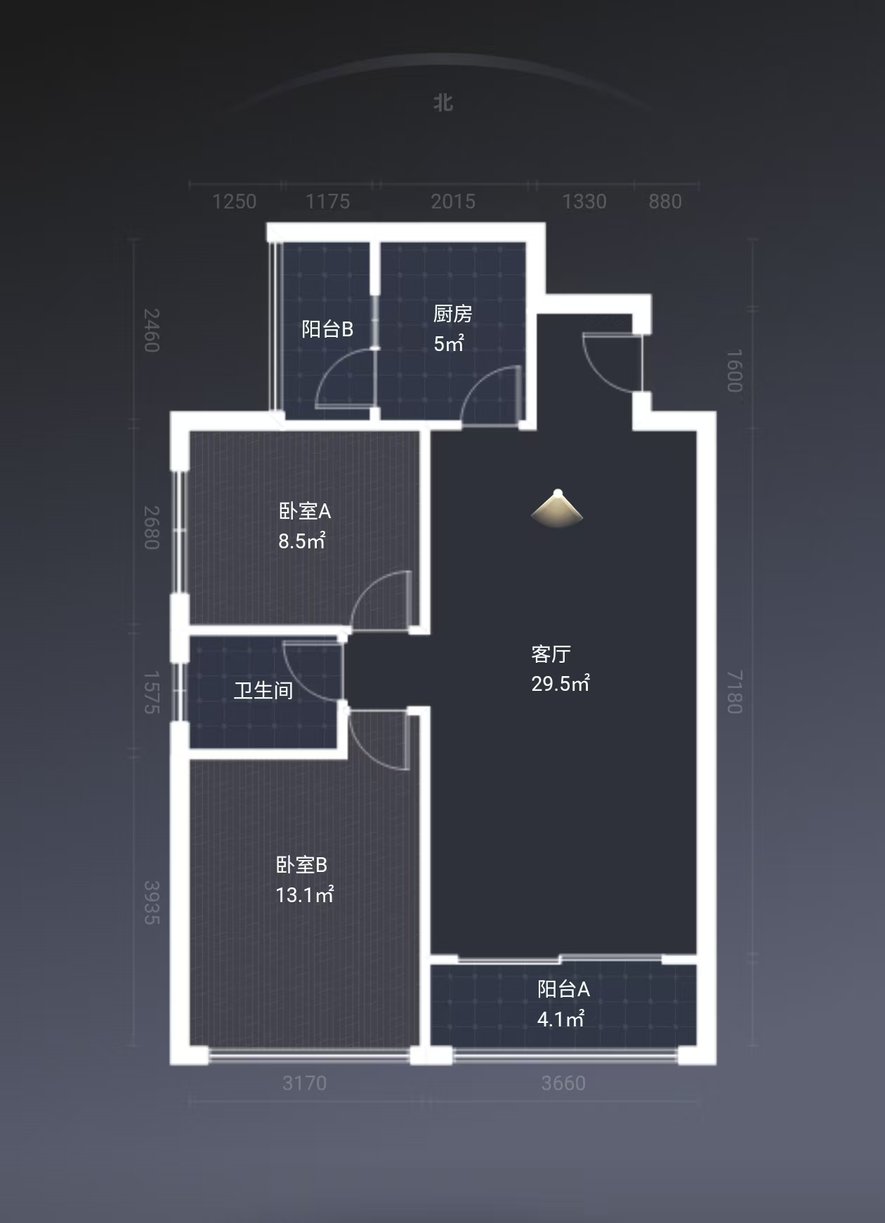 经世龙城  2室1厅1卫    41.8万室内图