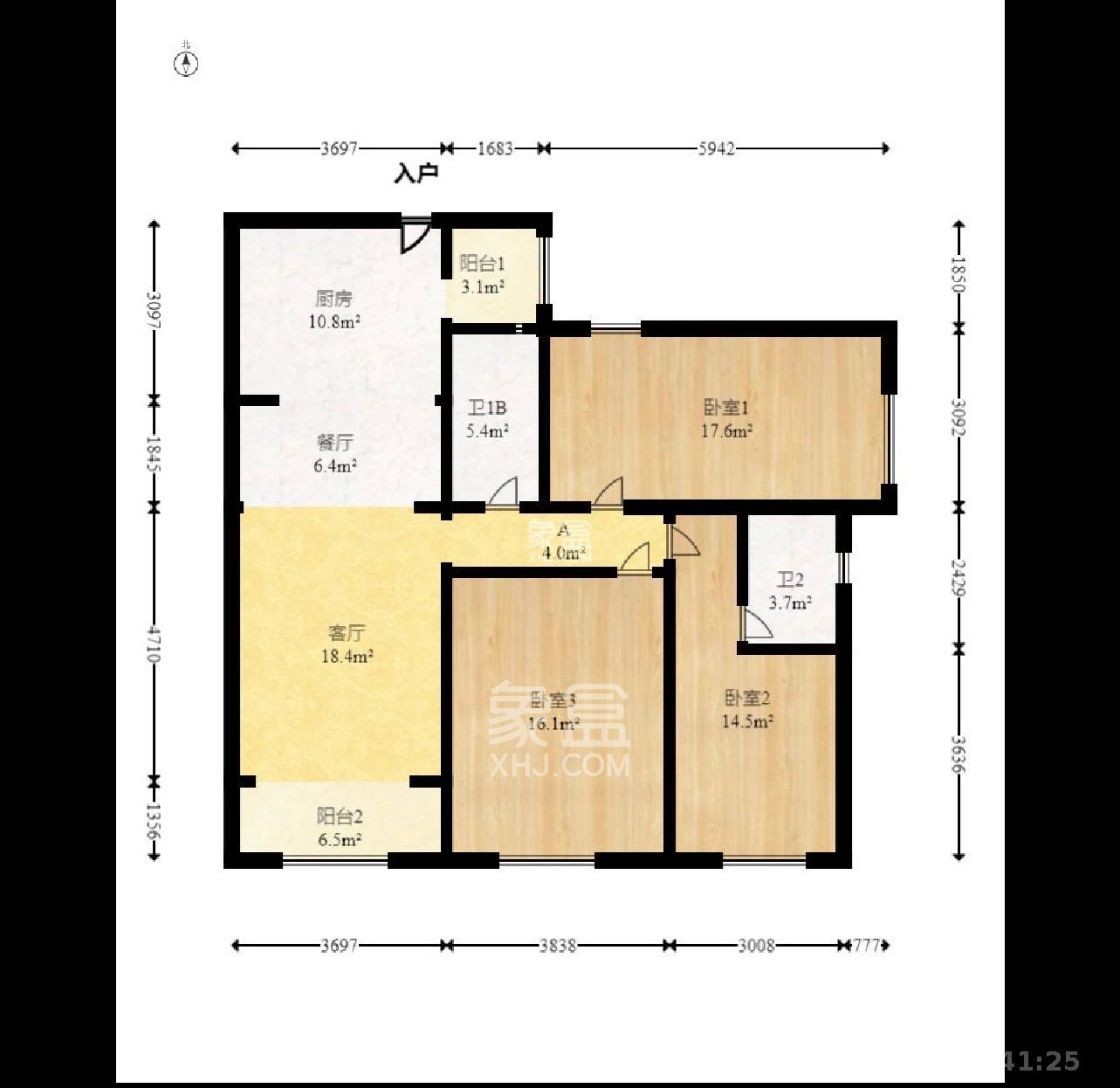 都市兰亭  5室1厅1卫    2000.0元/月室内图1