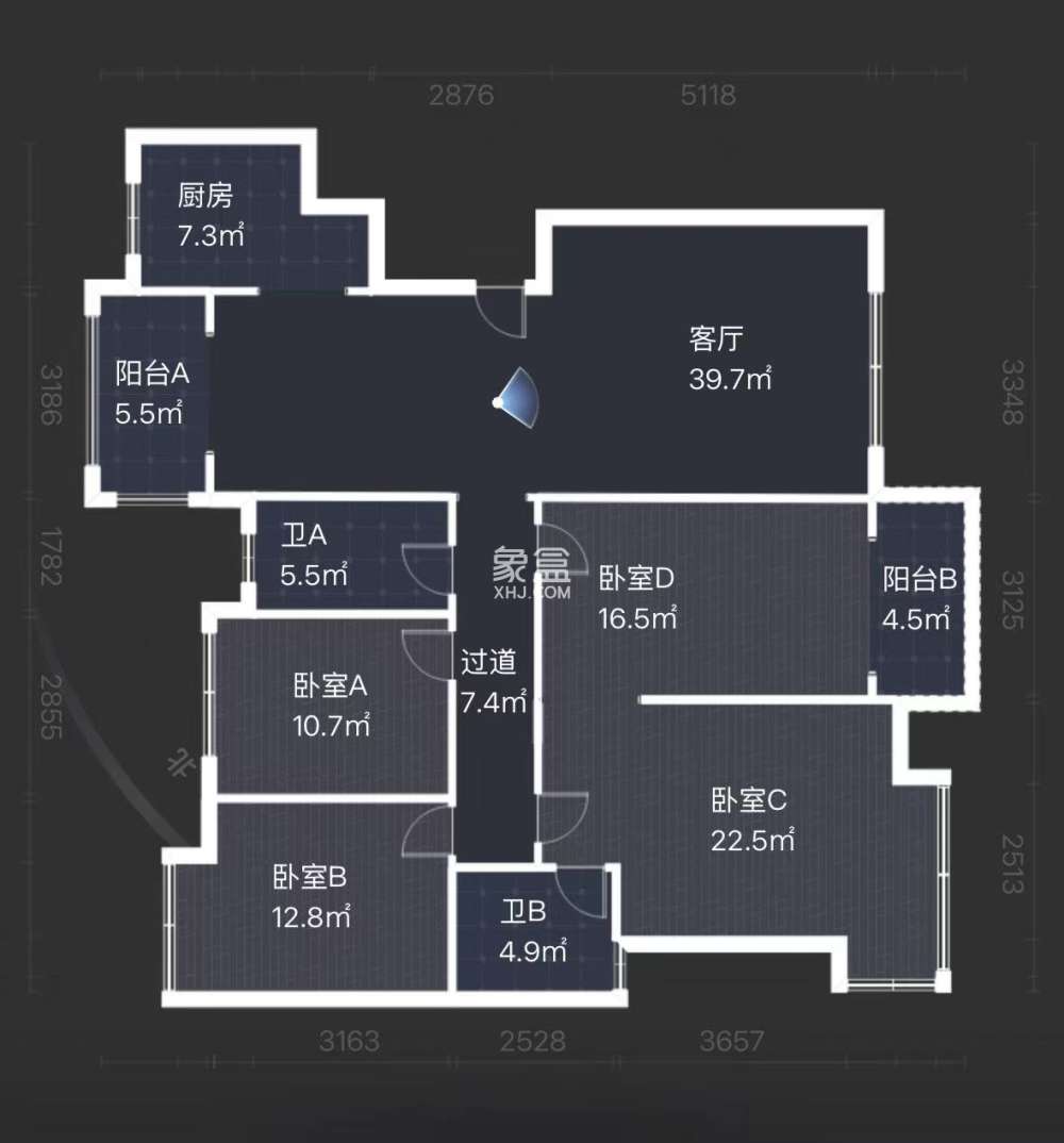 颐景园  4室2厅2卫    82.0万