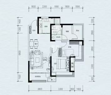 金轮津桥华府  3室2厅2卫    49.8万