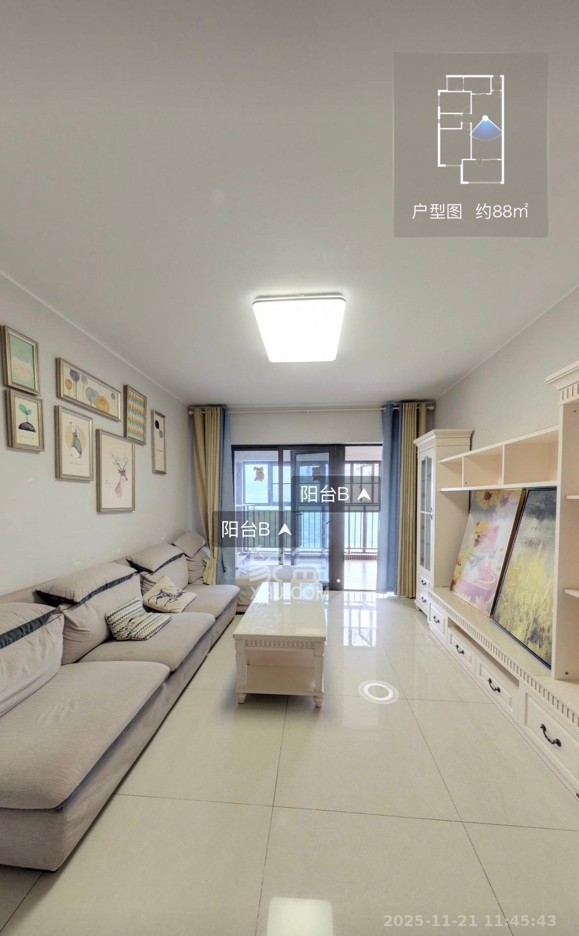 时代倾城二期  2室2厅1卫    2000.0元/月