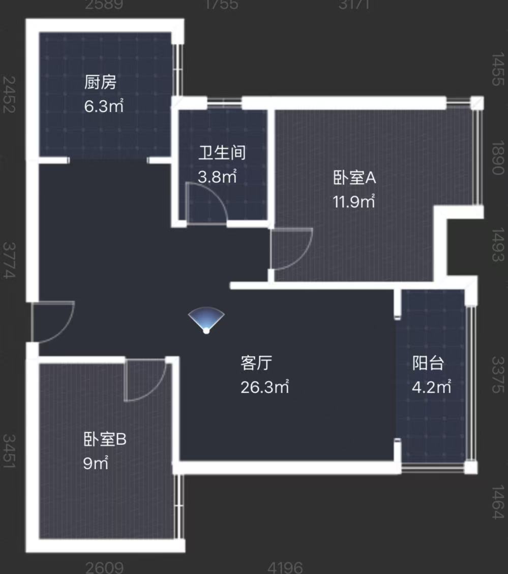流金岁月-华晨国际  2室2厅1卫    40.0万
